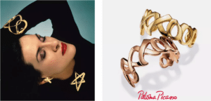 Paloma Picasso’s first Tiffany collection launches. Inspired by the graffiti on New York City buildings during the ’70s, the Paloma’s Graffiti collection reimagines the street art form as jewellery.